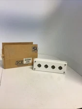 NEW, SAGINAW CONTROLS, SCE-4PB, PUSH BUTTON ENCLOSURE  4-HOLE. (6i-3)