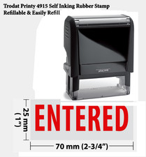 Entered - Extra Large Trodat 4915 Self Inking Rubber Stamp