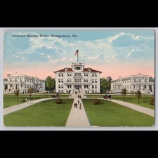 Postcard Alabama Masonic Home Montgomery Ala Architecture