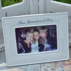Ganz Treasured Memories 4x6 Photo Pic Frame 'Three Generations of Love' Ceramic