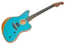 Guitare acoustique électrique Fender American Acoustasonic Jazzmaster avec sa...