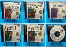 7 NEW SEALED Pro One Math CD-ROM Lot Algebra Geometry Trig Calculus Windows Math