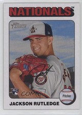 2024 Topps Heritage High Number White Border Jackson Rutledge #660 1i5e