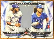 2020 Topps Finest Vladimir Guerrero Jr., Bo Bichette Finest Duals #FD-18 (RC)