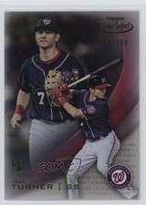 2016 Topps Gold Label Class 1 Red 63/100 Trea Turner #74 7xr