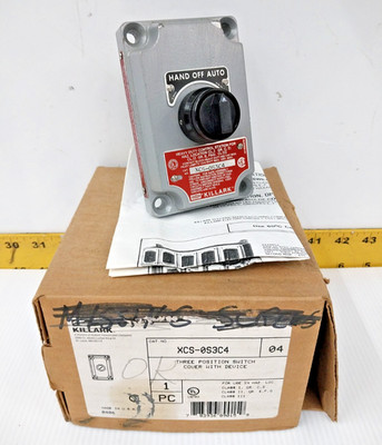 New Killark Explosion Proof Control Station Cover (Hand Auto Off)   XCS-0S3C4