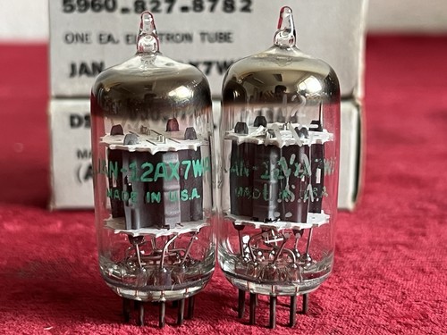 tubi ecc83 12Ax7wa!!!! 2 pezzi!!!! NOS Jan GE NUOVO stesso codice del 1971 - Foto 2 di 12