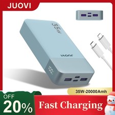 Power Bank 20000mAh 35W Charging Portable External Battery Backup For Cell Phone