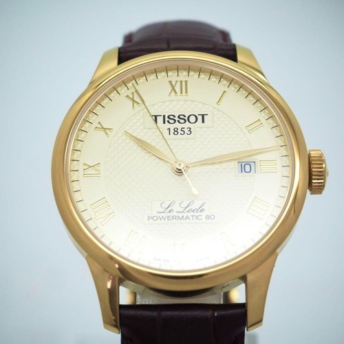 Selten Tissot Powermatic 80 Automatisch Le Locle Datum Herren Uhr mit Box - Bild 7 von 12