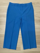 VTG 70s Levi's Wide Leg Perm Prest Pants Womens 40x28 Blue Trouser White Tab USA