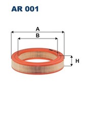 FILTRON Luftfilter AR 001 Filtereinsatz für AUDI VW B2 86 PASSAT 80 POLO 86C 33B