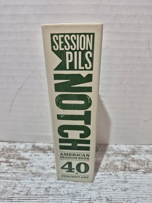 NOTCH BREWERY ''AMERICAN SESSION PILS'' (TAP HANDLE) EUC WOODEN HANDLE RARE GEM!
