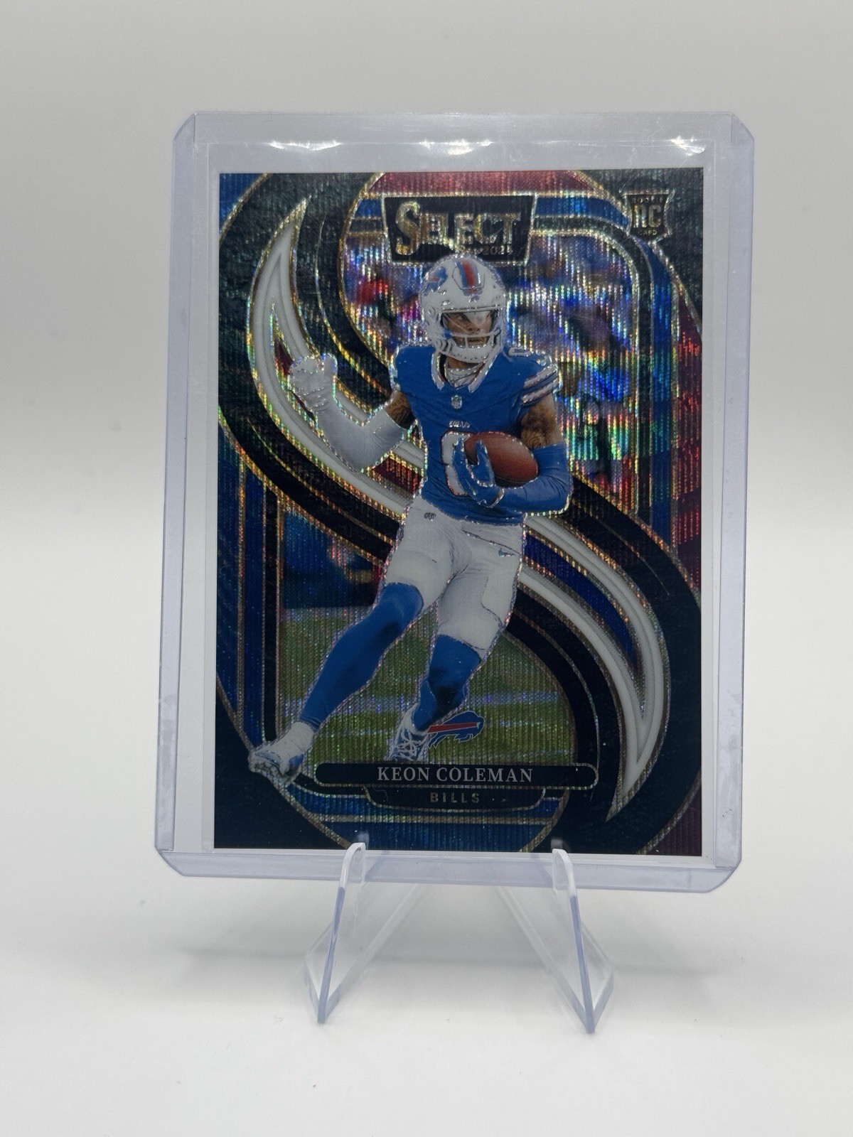 2024 Panini Select Premier Keon Coleman Buffalo Bills Tri-Color Prizm RC /249