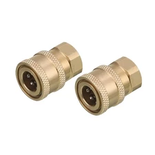 Pressure Washer Coupler, Brass Fittings, 1/4 Inch Quick Connect to Female NPT...