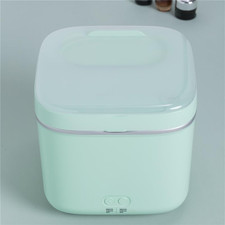 Compact Skincare Fridge - 2-in-1 Cooler & Warmer for Makeup Storage Green