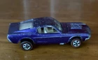Hot Wheels Redline Custom Mustang 1968 Purple White Interior - Made In U.S.A.