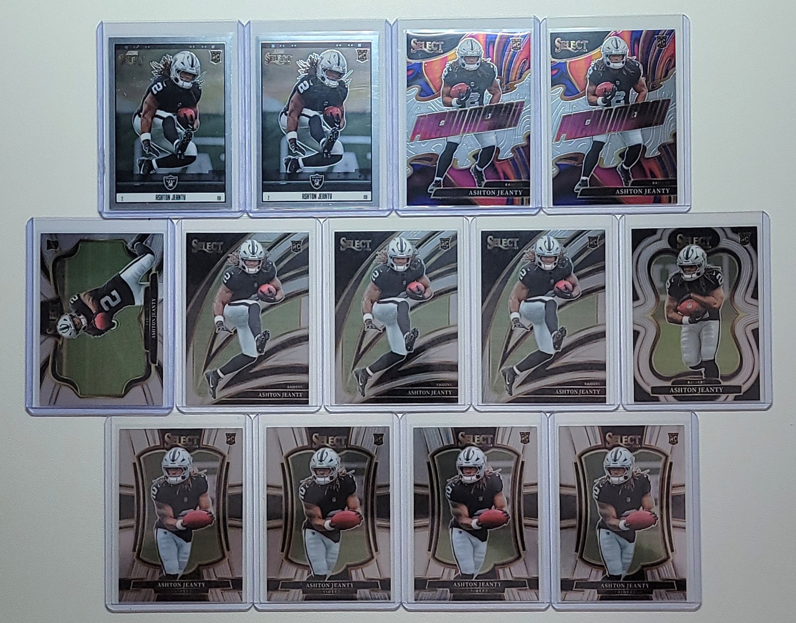 [13] ASHTON JEANTY 2025 SELECT SCORE PHENOMENON ROOKIE FIELD SUITE LEVEL Q5829