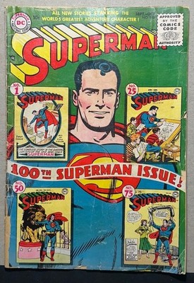 1955 SUPERMAN #100 DC Golden Age Comic