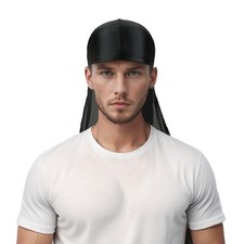 TOPTIE Silky Durag Headwraps, Extra Long Tail Wide Straps for 360 Waves Do-Rag