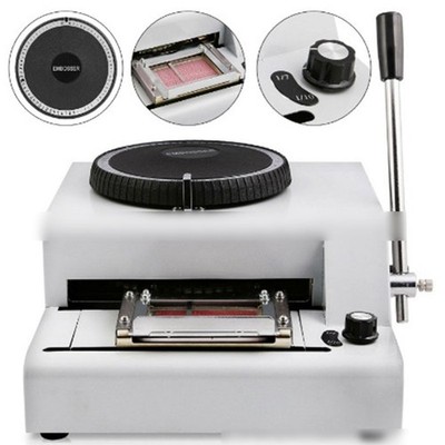 DMS-72G Plate Letter Manual Embosser Machine Convex Character Stamping Embossing