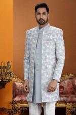 3 Pc Mens Designer Wedding Bollywood Traditional Wear Indo Western Dress India