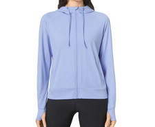 NWT Mondetta Women's XS Lightweight Full Zip Hoodie Lavender Active Jacket