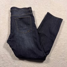 MBX Men's Jeans Slim Stretch Dark Wash Denim Pants Size 36x30