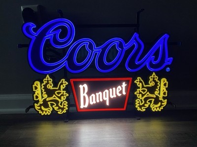 New Coors Banquet LED Sign Breweriana Theme Everyday Tools 