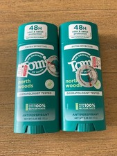 2 Tom's of Maine - Men's Antiperspirant Deodorant North Woods - 2.8 oz. New Toms