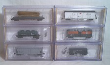 6 BACHMANN N SCALE FREIGHT CARS / ROLLING STOCK - ALL MINTY IN THE PLASTIC CASES