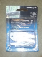 Prime-Line F 2588 White Window Sash Lock With Cam-Action Keeper – Die-Cast Construction, Anti-Jimmy Studs For Vinyl Double-Hung Windows