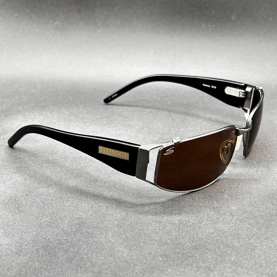 Serengeti Canova 7279 Sunglasses Gunmetal Polarized 60-17-130 Japan Used - Image 3 of 4