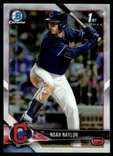 2018 Bowman Draft Chrome Refractor Noah Naylor Cleveland Indians #BDC-193
