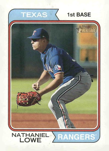 2023 Topps Heritage #104 Nathaniel Lowe | Baseball Card