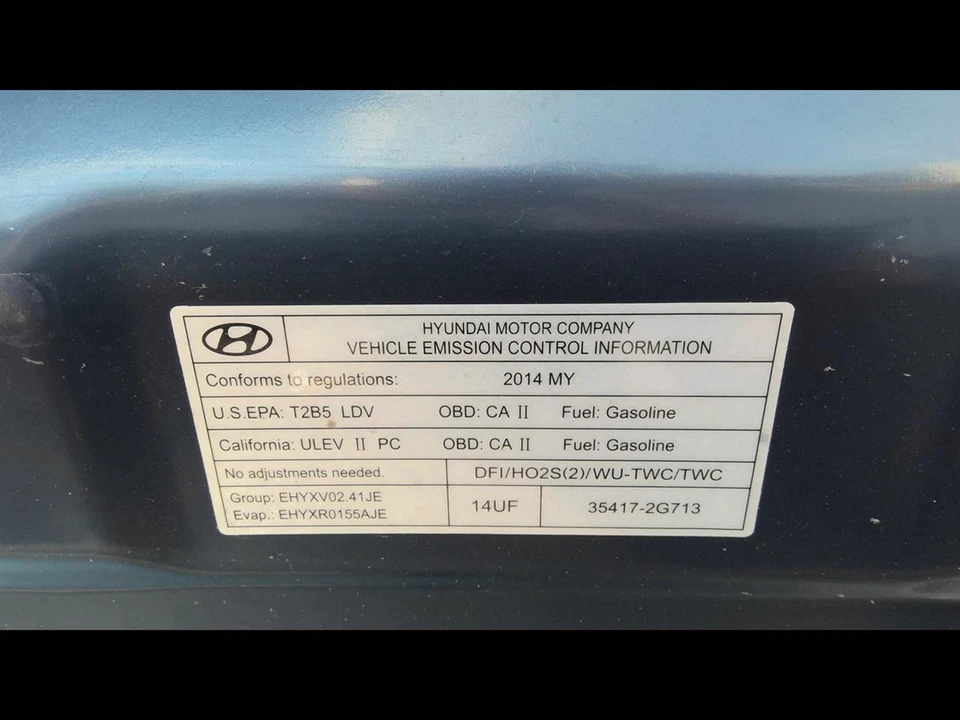  2011 - 2014 HYUNDAI SONATA Driver A Bag Front VIN B 8th Digit Driver Wheel  Foto 3 de 4