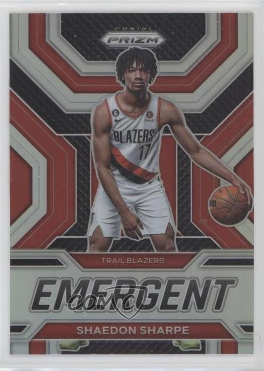 2022-23 Panini Prizm Emergent Silver Prizm Shaedon Sharpe #15 1c6t