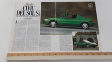 1993 Honda Civic Del Sol Si Original Article