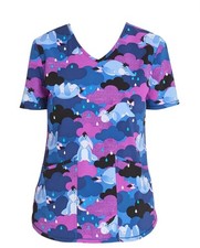 NEW - "Eeyore Rain" Scrubstar Fashion Scrub Top Small