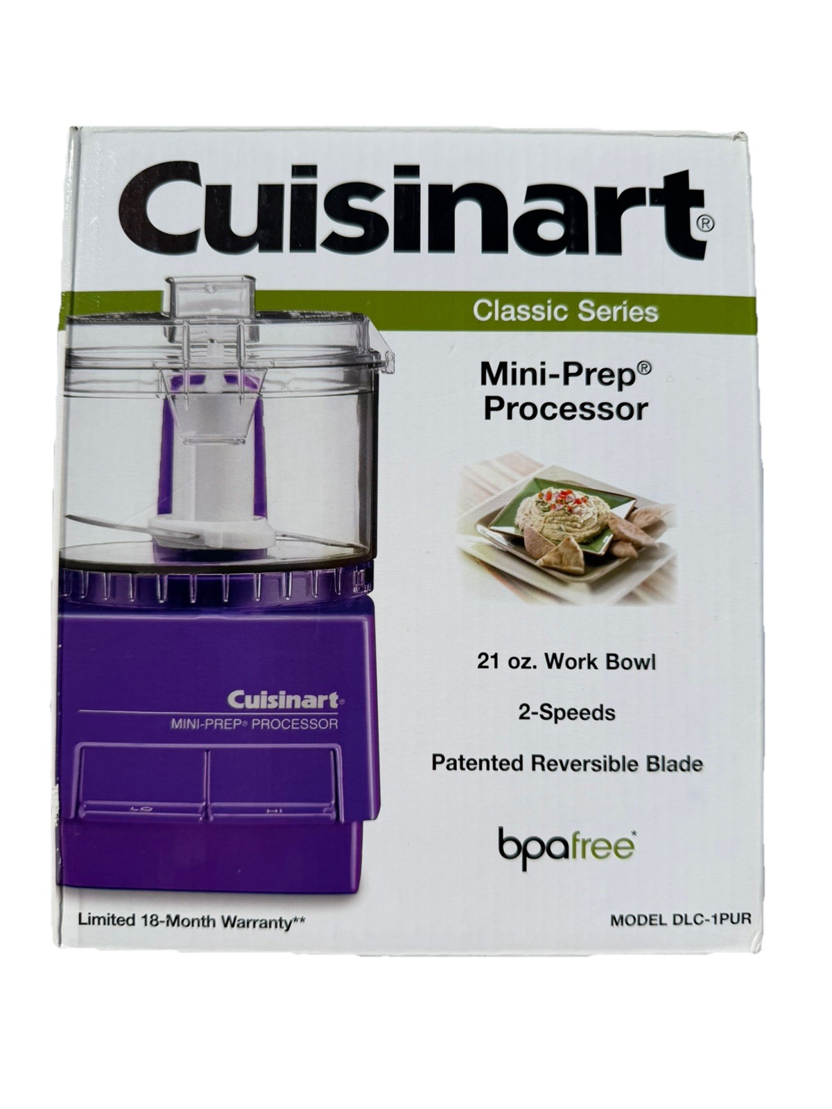 Cuisinart Mini-Prep Processor 21oz Model DLC-1 Food Processo