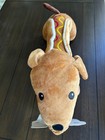 Giftable World 20" Dog in Bun with Squeaker Jumbo Wiener Dachshund Pet Toys — photo 1
