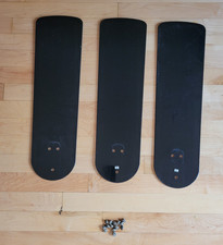 3 Hampton Bay Black REPLACMENT Ceiling Fan Blades Part  D F 285