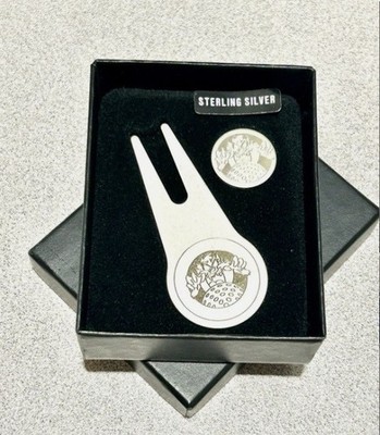 NOS! Sterling Silver 925 Taz LOONEY TUNES Divot Tool & Golf Ball Marker 1994
