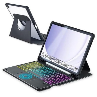 Touchpad Keyboard Case for For Samsung Galaxy Tab A11 Plus/A9 Plus 11'' Black