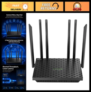 Haut-gain 6-Antenna WiFi Routeur, 802.11 b/g/n, multimode pour le bureau de l ' intérieur