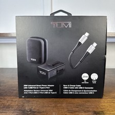Tumi Power Adapter 25W Universal Smart USB C Port Cable Charger