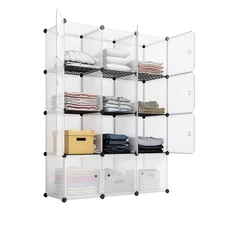 12-Cube Storage Shelf Cube Shelving Bookcase Bookshelf Organizing Closet Toy Org