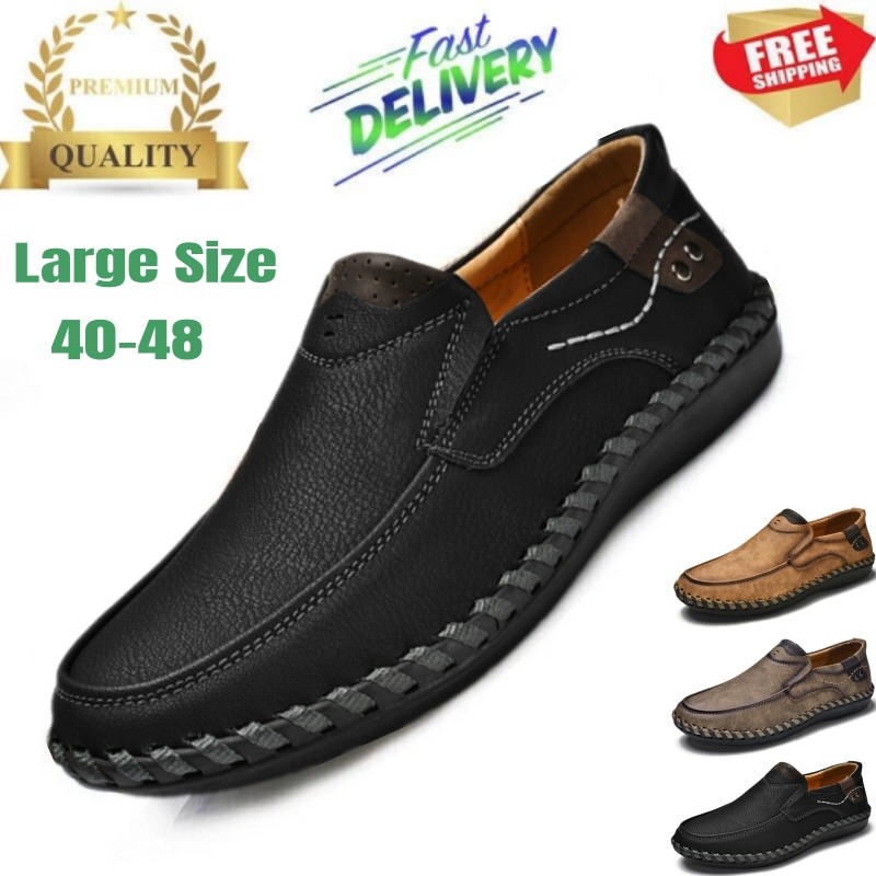 Men Loafers Classic Business Shoes Slip on Casual Shoes Non-slip Driving Working
