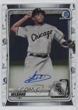 2020 Bowman Chrome Prospects Auto Lency Delgado #CPA-LD Auto lh0
