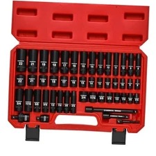  3/8" Drive Impact Socket Set, 49 3/8"Drive 48pcs Impact Master Socket Set