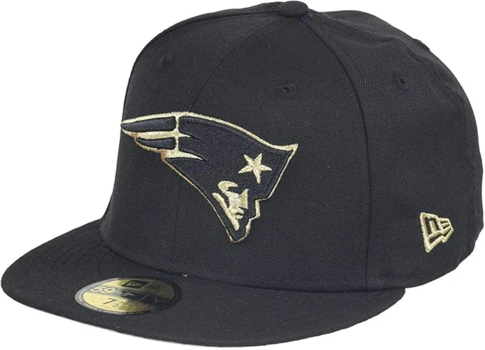 FANATICS New England Patriots Cap NFL Herren New Era Schwarz Fitted Mütze - Neu